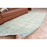 Bungalow Rose Antique Wool Turkish Area Rug in Green For Dining Room